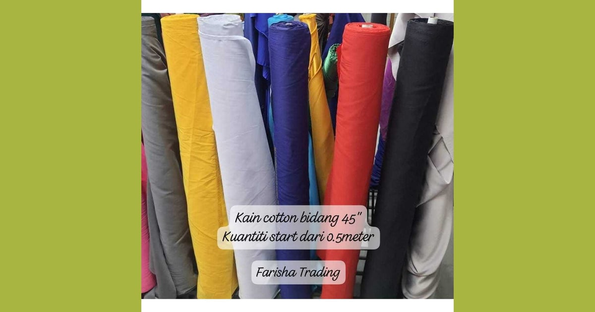 Kain Tela - Kain Cotton Bidang