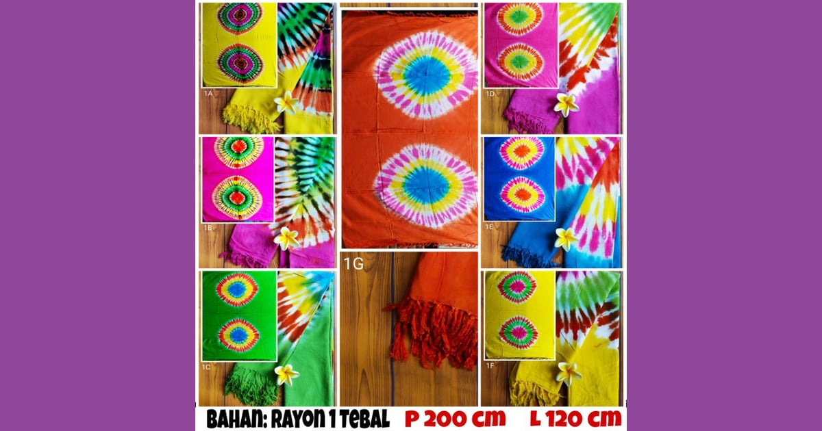 Kain Tie-Dye - Jual KAIN PANTAI