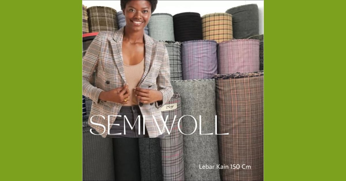 Kain Tweed - Jual kain woll