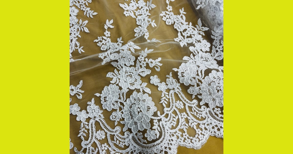 Lace Fabric - Corded Bridal Lace