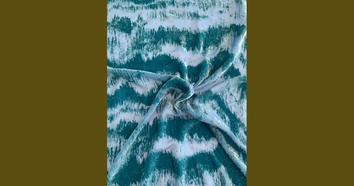 Velvet Burnout fabric - Burnout Velvet Fabrics