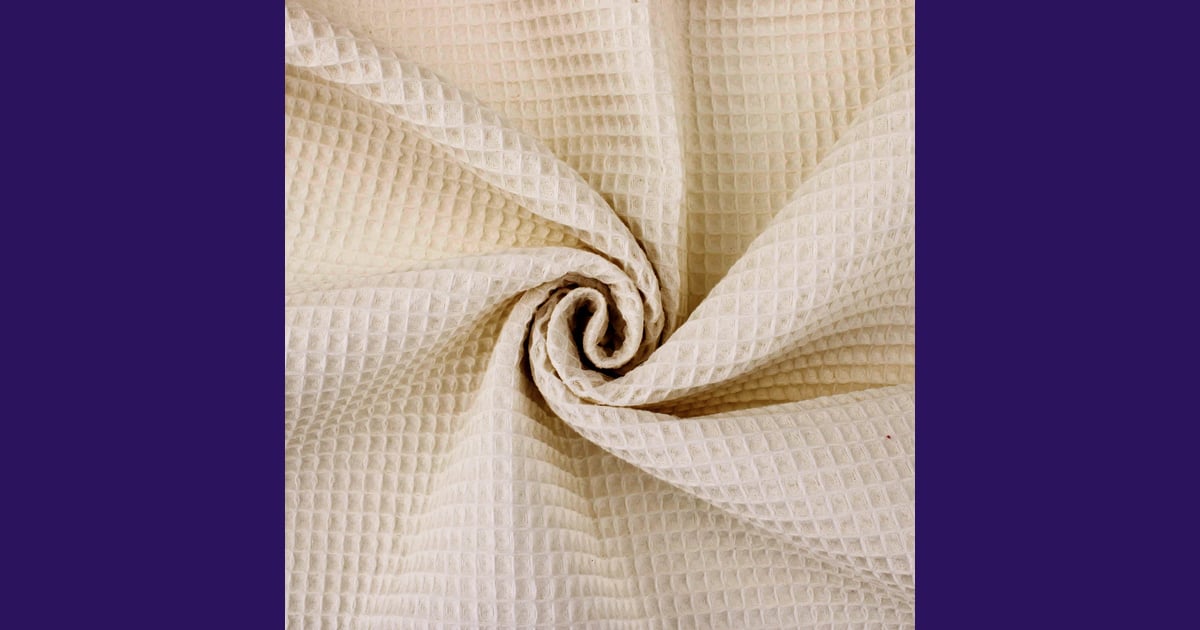 Waffle fabric - Waffle Cotton Honeycomb/Pique-