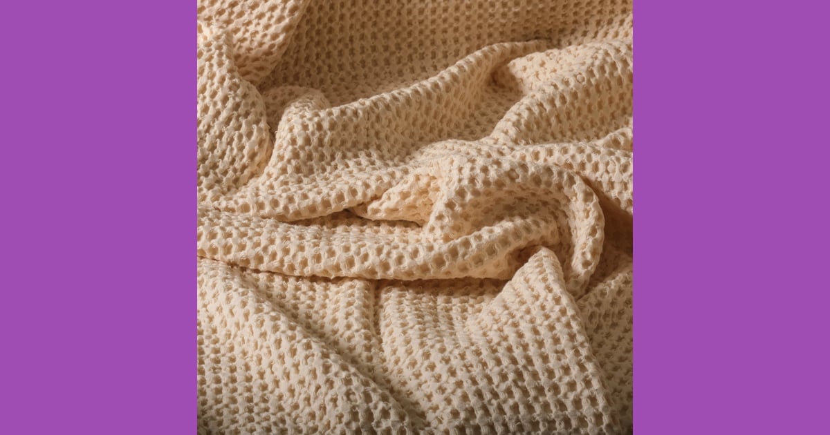 Waffle fabric - Natural Cotton Waffle