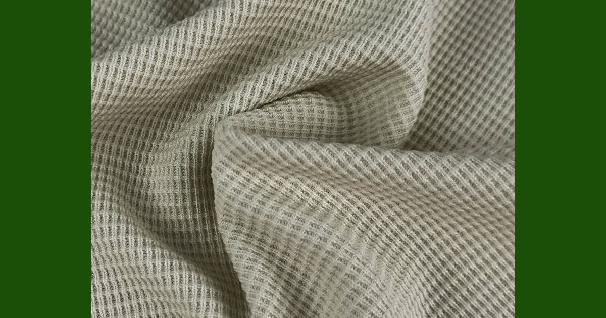 Waffle fabric - 360gsm 50%Cotton 50%Viscose